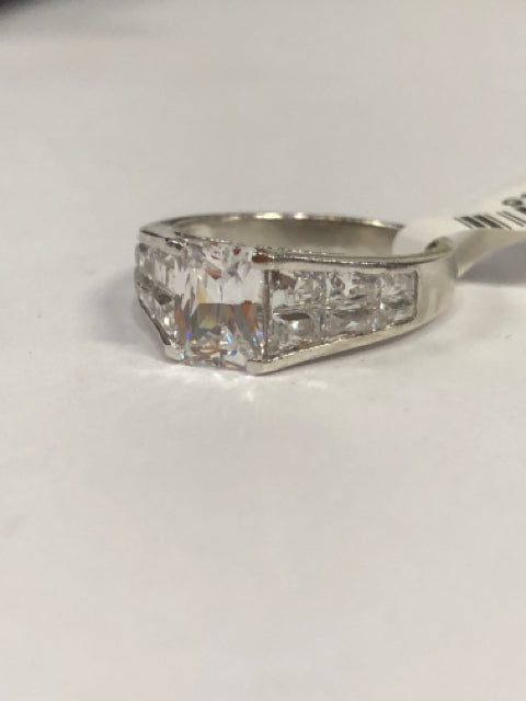 Sterling Silver CZ Ring Size 9