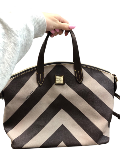 Designer Dooney & Bourke Beige/Brown Handbag