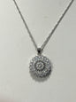 Sterling Silver CZ Necklace Pendant Chain New JTV