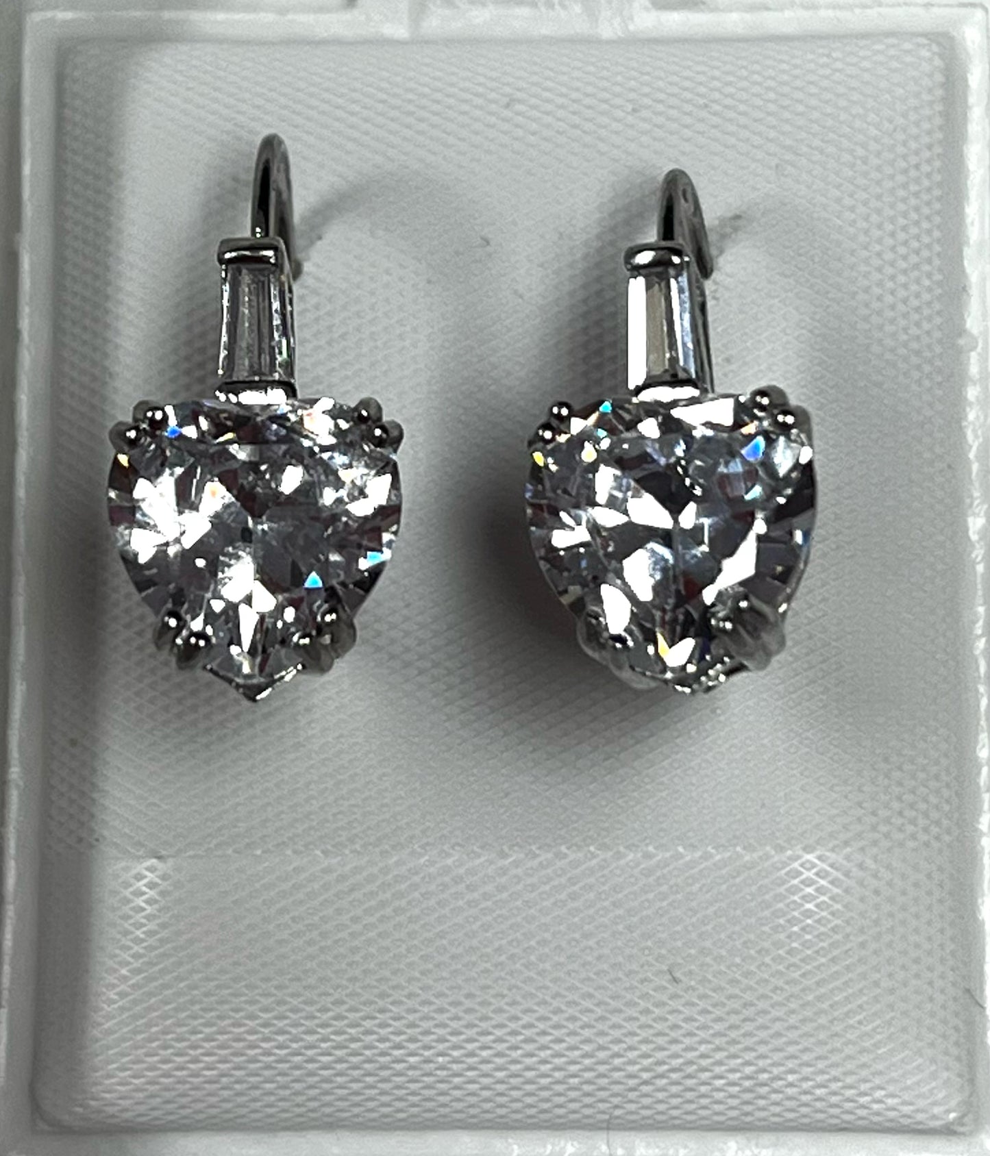 Sterling Silver CZ Earrings New JTV
