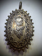 Victorian Sterling Silver Locket 2.25"