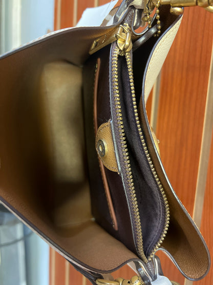 Designer Coach Cream Handbag
