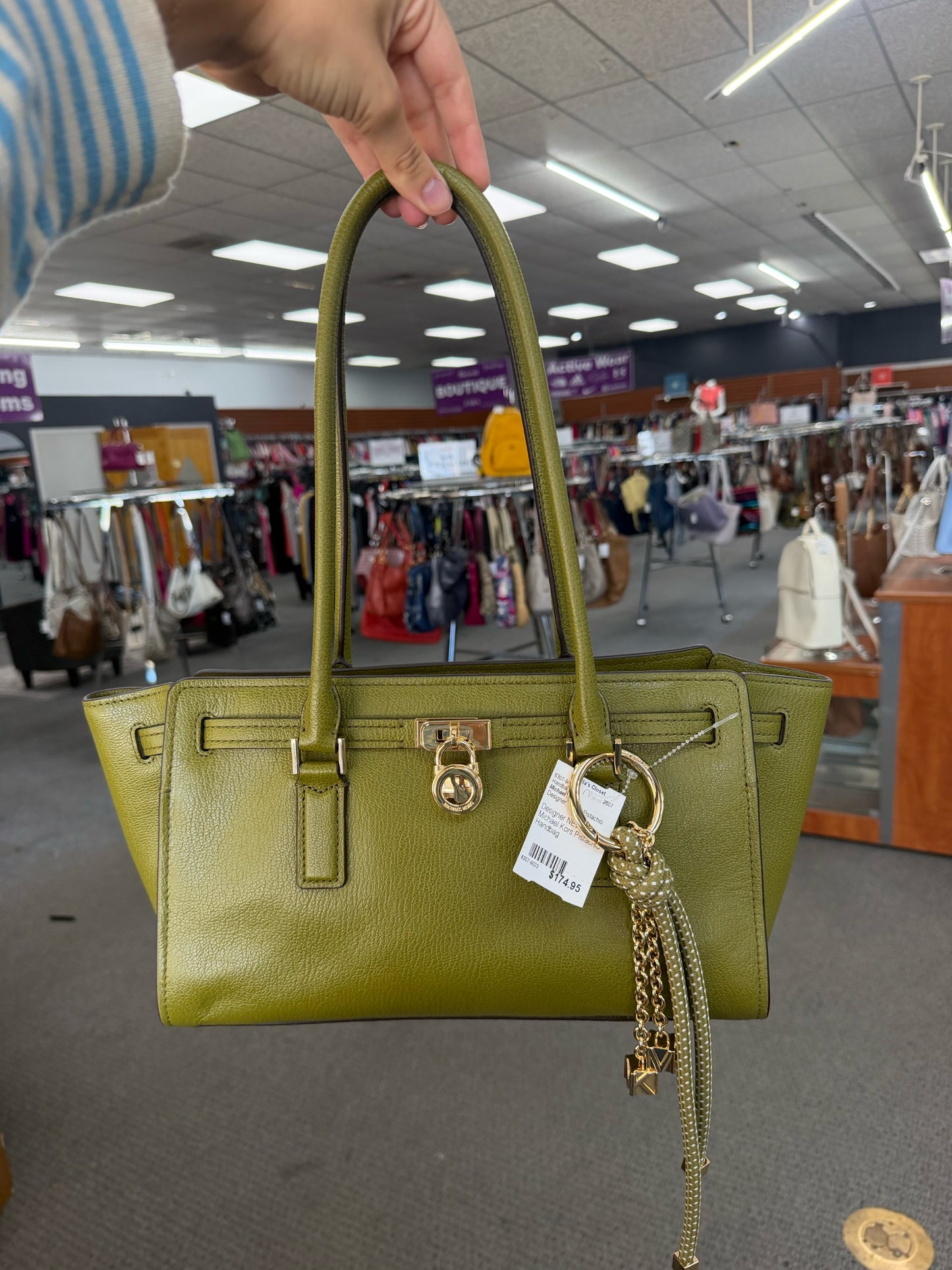 Designer NEW Michael Kors Pistachio Handbag
