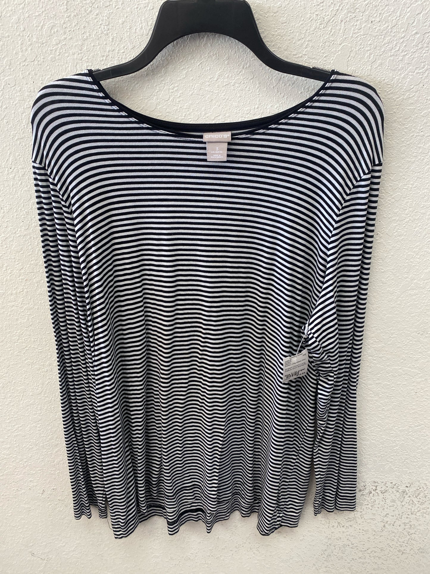 Striped Chico's Long Sleeve Shirt Women's