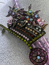 Load image into Gallery viewer, Heidi Daus Flower Wagon 3 Row Purple Bead  Necklace 18&quot; - 23&quot;