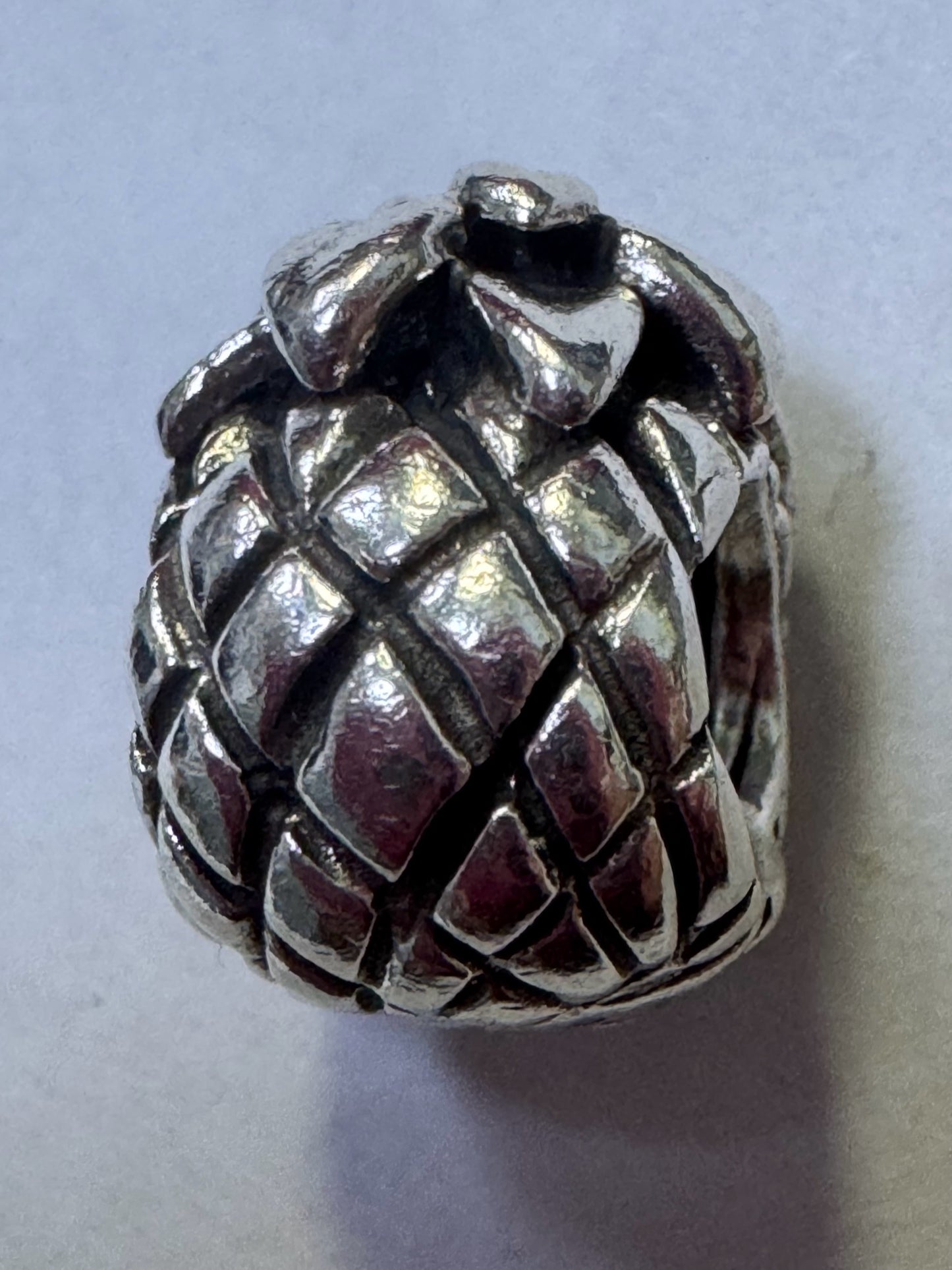 Pandora Sterling Silver Charm Bead Pineapple