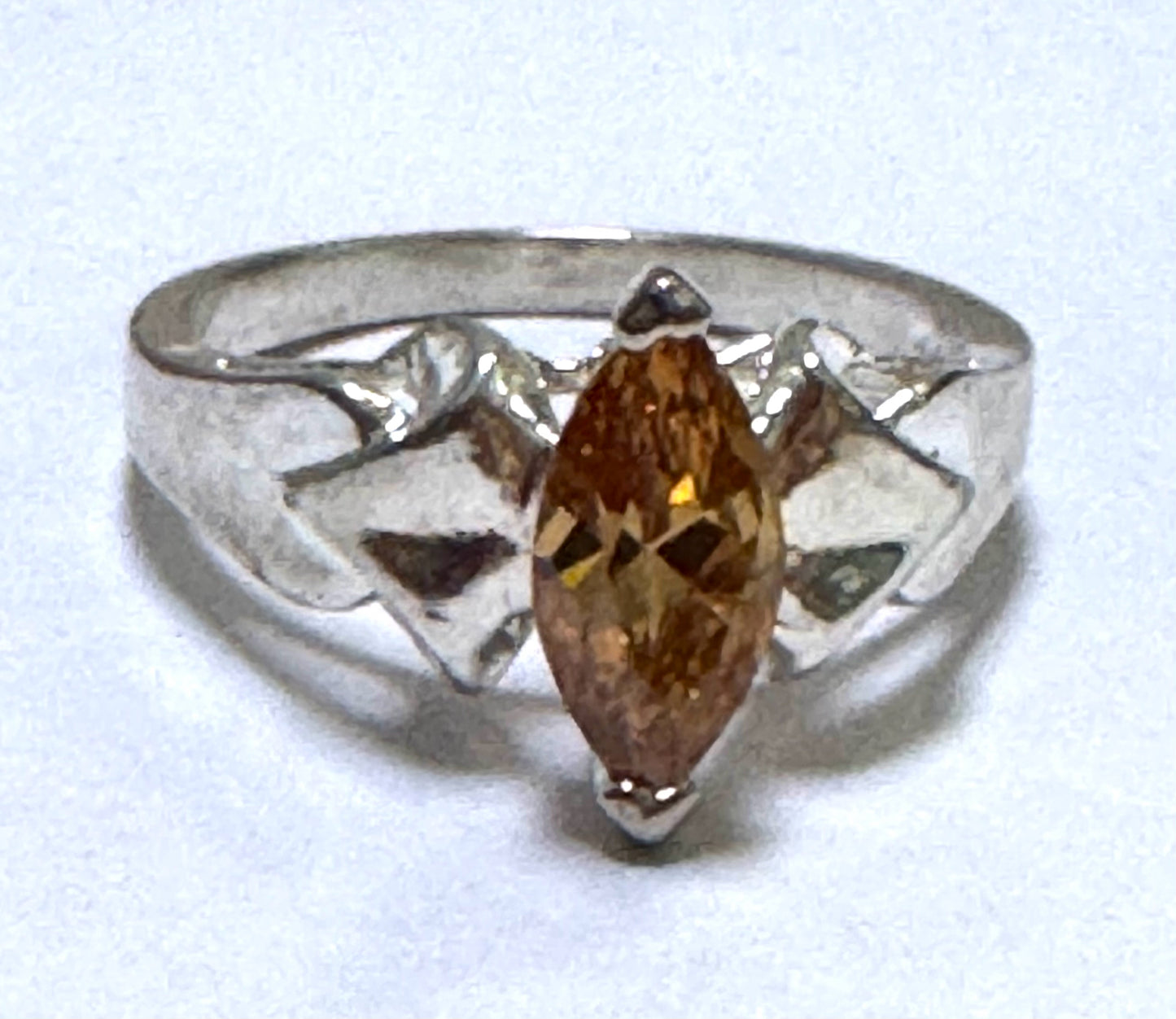 Sterling Silver CZ Ring Size 6.75