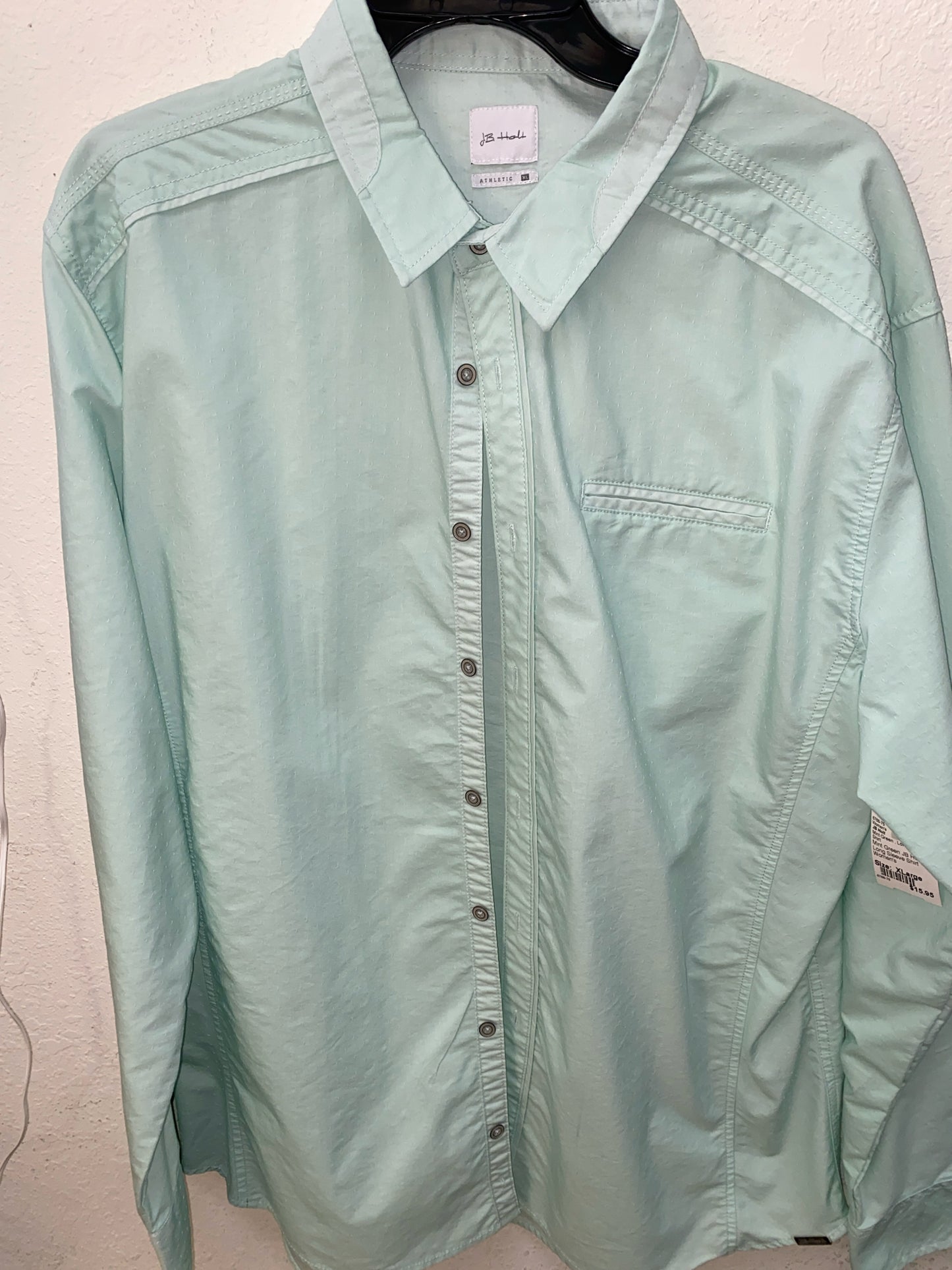 Mint Green JB Holt Long Sleeve Shirt Men's