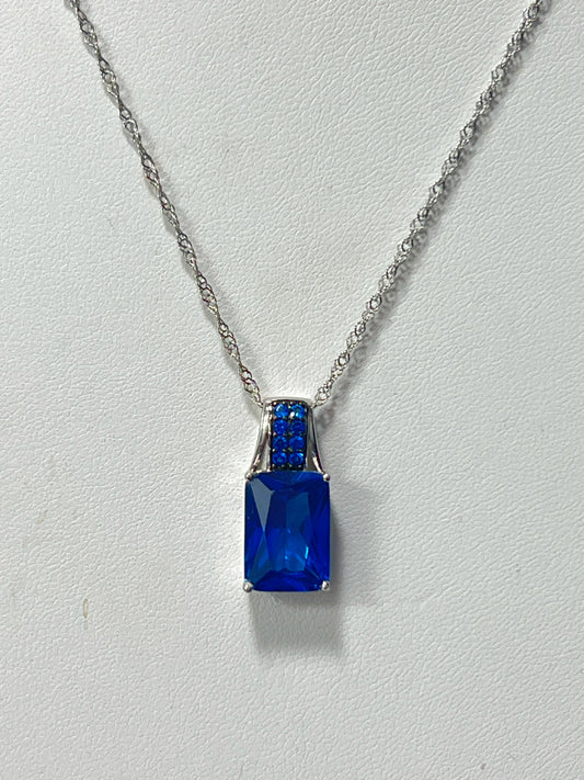 Sterling Silver Gemstone Necklace & Pendant New JTV