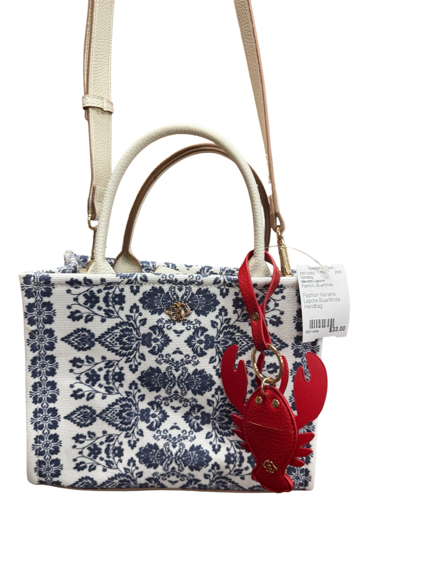 Fashion Nanette Lepore Blue/White Handbag
