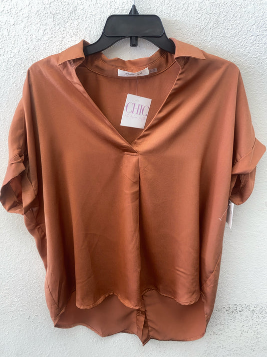 Cinnamon Mustard Seed NEW Short Sleeve Shirt Women's
