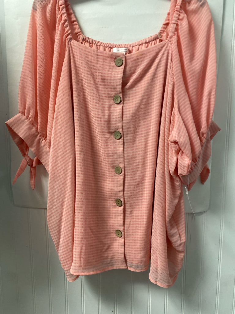 Peach LC Lauren Conrad Short Sleeve Shirt Women's
