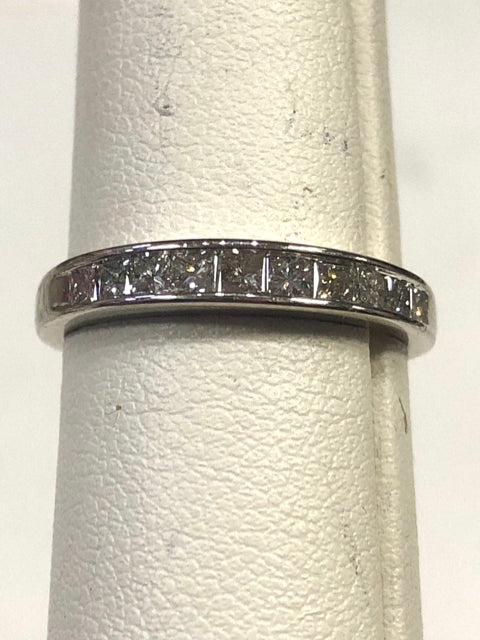 14kw Diamond Ring Princess Cut Band