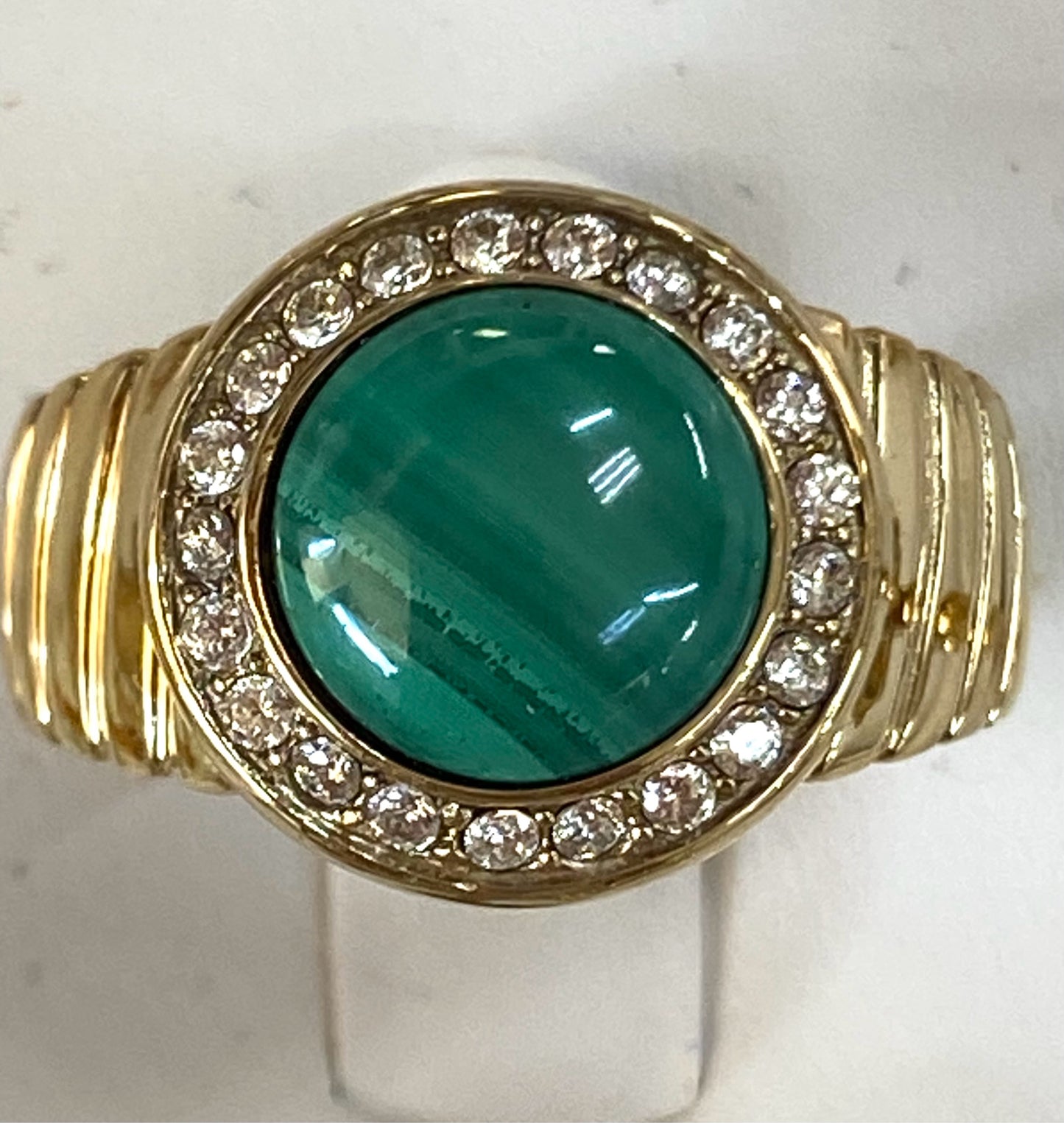 Gold Over Stainless Steel Ring Size 9