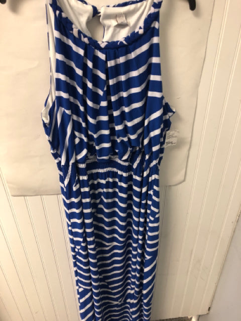 Blue Striped Chico's NEW Sleeveless dress Women's