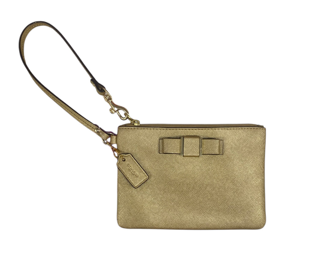 Designer Gold Coach Wristlet