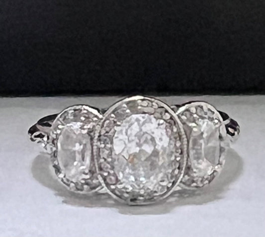 Tacori CZ Cubic Zirconia Ring 925 Sterling Silver Bloom With Love Size 8