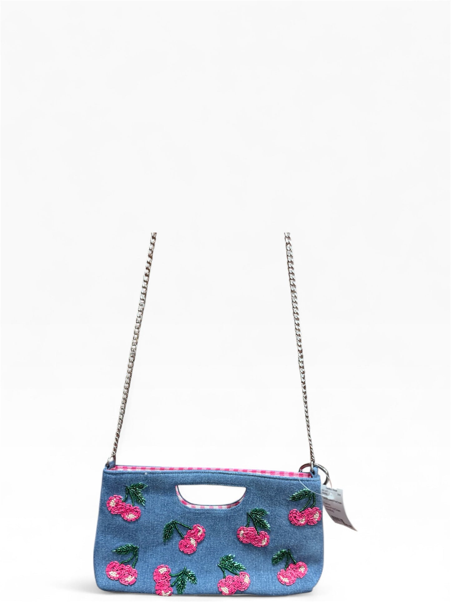 Fashion Denim/Pink/Green Handbag