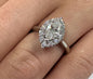 14kw Gabriel & Co.Ring  Natural 3/4 Marquise Diam Center .36 cttw Side Diamonds