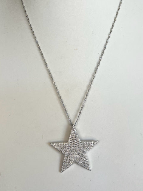 Sterling Silver CZ Pendant Necklace Chain New JTV