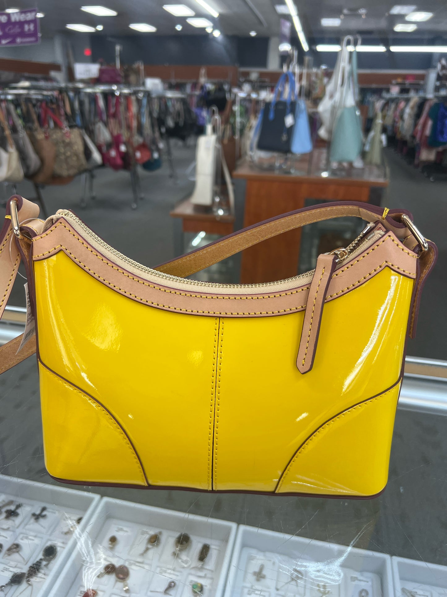 Designer Dooney & Bourke Yellow Handbag