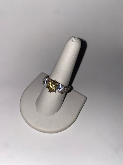 Sterling Silver CZ Ring Size 9