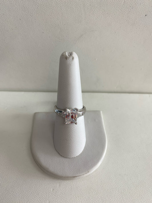 SS CZ Ring Sz.8.5
