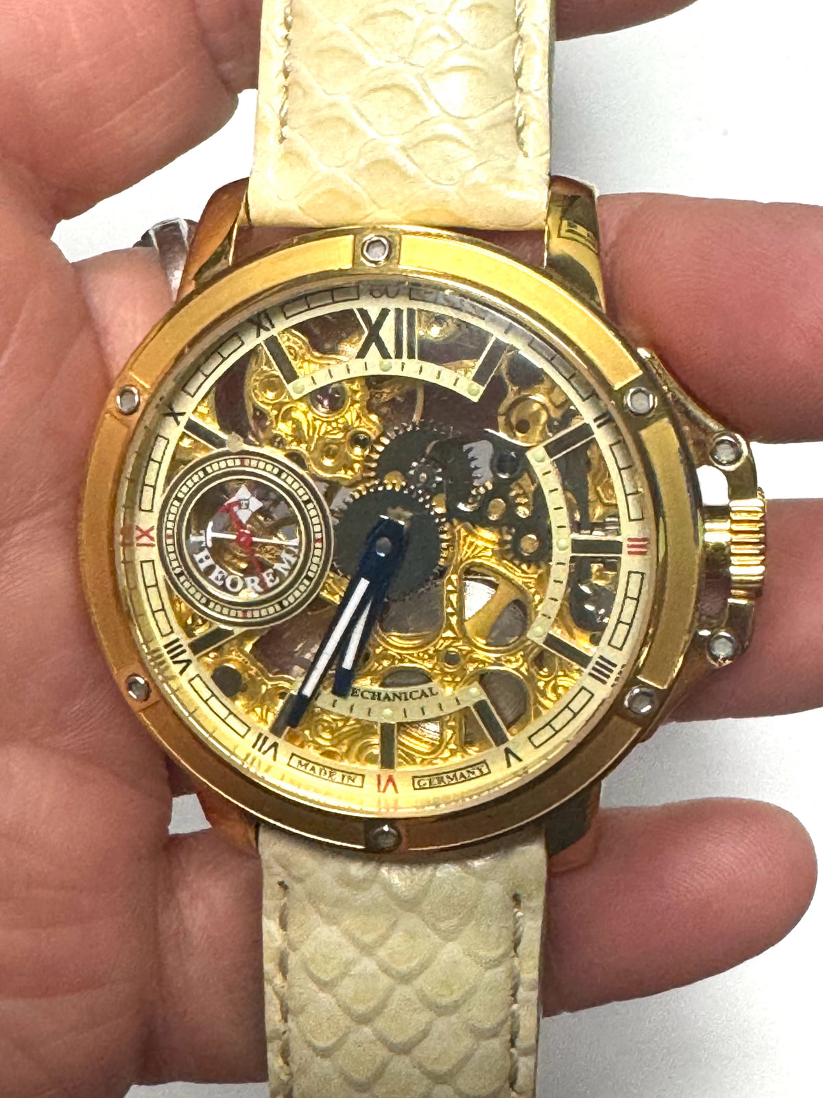 Lagos by Theorema Watch GM-113 Skeleton Dial 44mm Bo & Papers 17j Mechanical