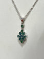 Sterling Silver Gemstone Necklace & Pendant New JTV