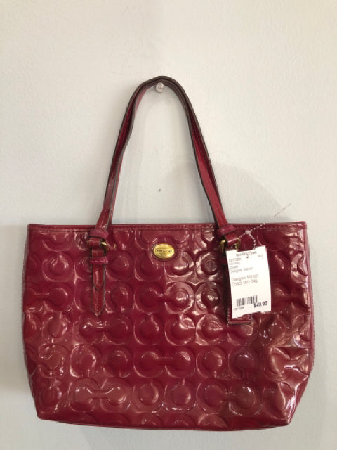 Designer Coach Maroon Mini Bag