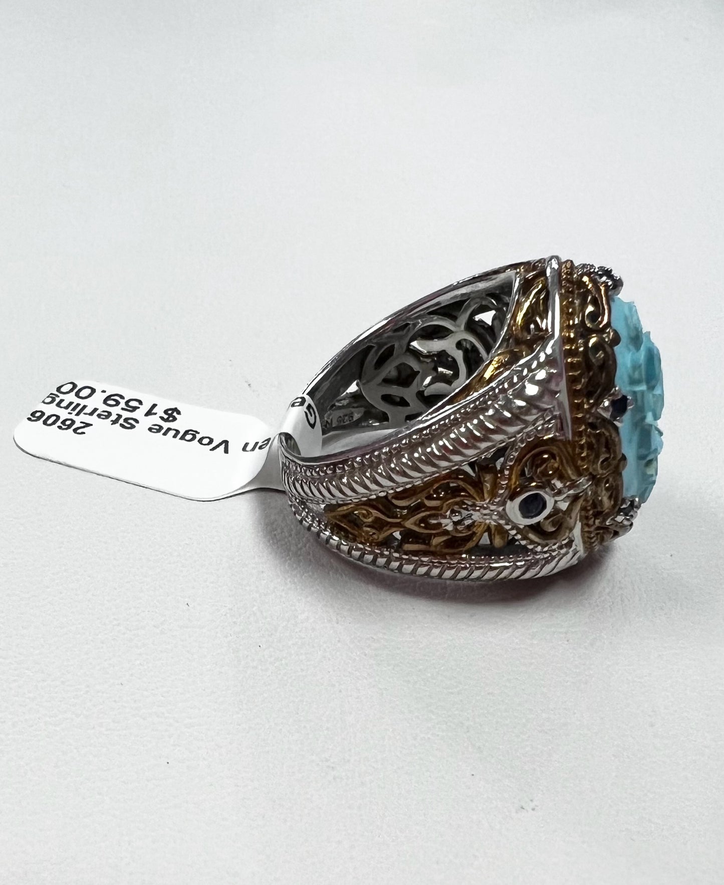 Gems en Vogue Sterling SIlver Ring Size 9