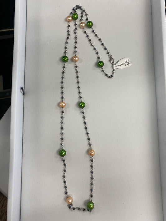 Sterling Silver Necklace Pearl