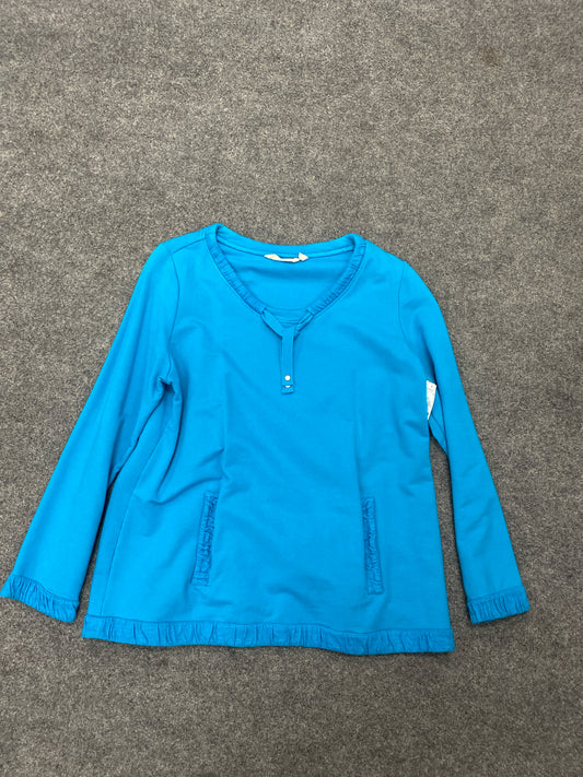 Blue Soft Surroundings BOUTIQUE Long Sleeve Shirt Women's