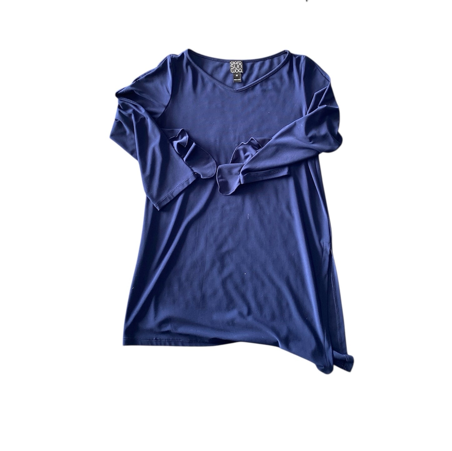 Navy Clara Sun Woo BOUTIQUE Long Sleeve Shirt Women's