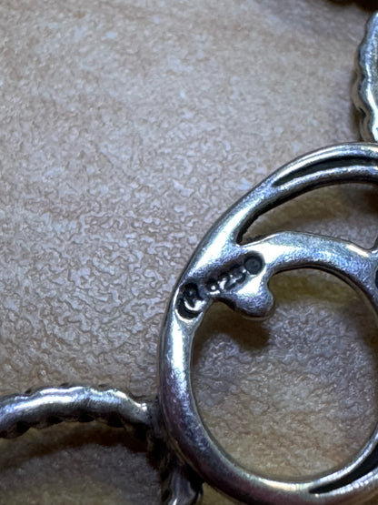 Carolyn Pollack Sterling Silver Pendant Flip Bail Enhancer 3" x 2"