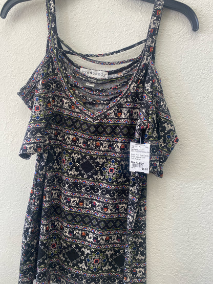Multi-Color Cable & Gauge Sleeveless Women's XL