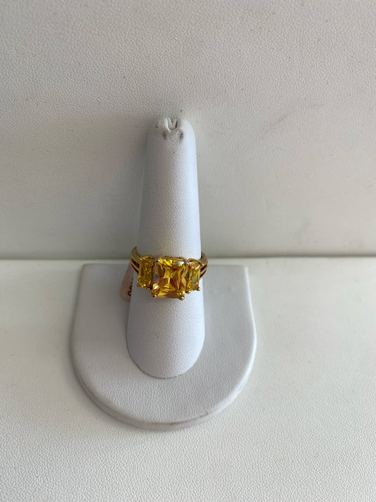 Vermeil CZ sz. 8 Ring