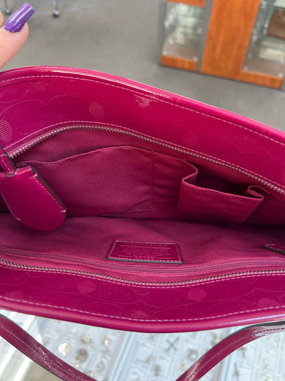 Designer Coach Fuchsia Handbag