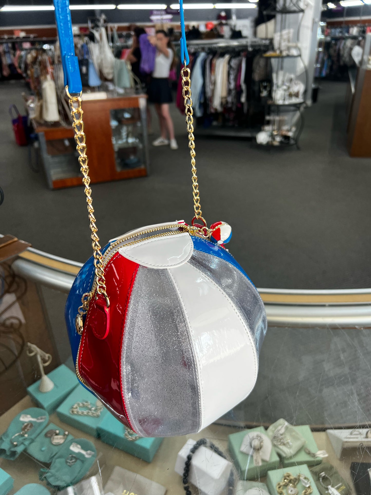 Fashion Betset Johnson Red/White/Blue/Glitter Handbag