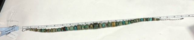 Jay King Mine Finds Sterling Silver Turquoise Slab Necklace 18" -21" Adjustable