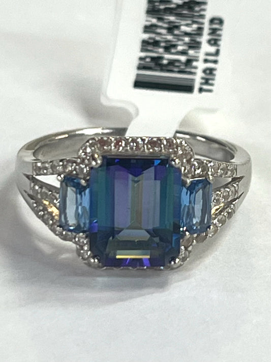 Sterling Blue Petalite Ring New w/ Tags JTV Size 9 JTV