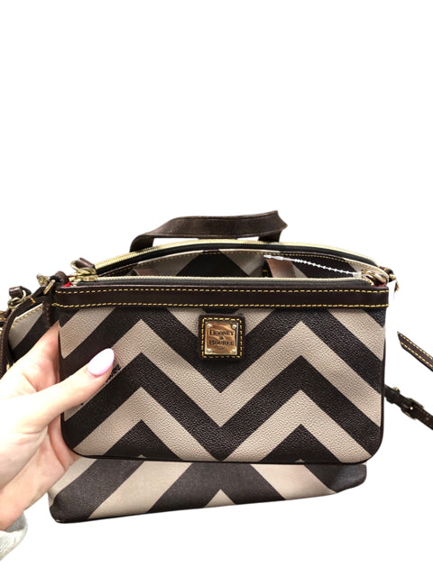 Designer Dooney & Bourke Beige/Brown Wristlet