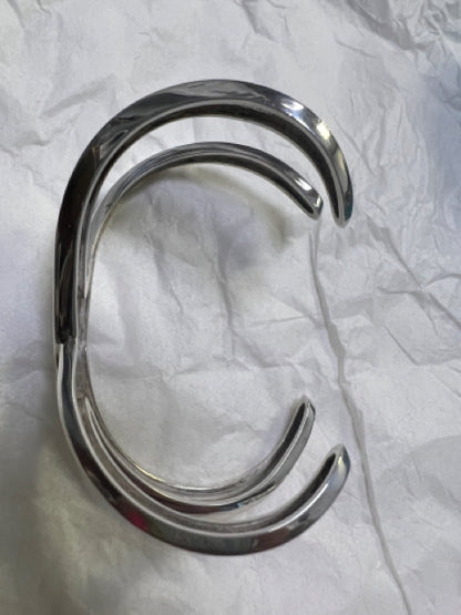 Tiffany & Co. Paloma Picasso Sterling Silver Graffiti X Cuff Bracelet w/ Box