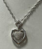 Sterling Silver CZ Necklace Pendant Chain New JTV