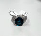 Sterling Silver Blue Topaz Ring New JTV Size 8