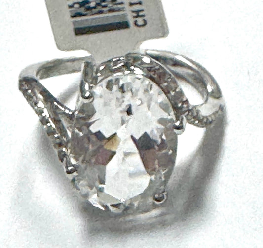 Sterling Silver Quartz Ring New w/ Tags JTV Size 8
