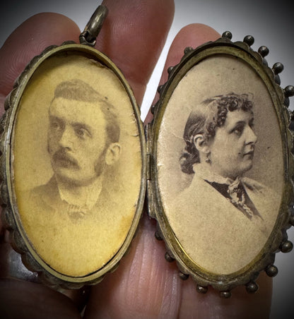 Victorian Sterling Silver Locket 2.25"
