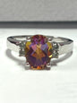 Sterling Silver Northern Lights™ Quartz Ring Size 8 JTV
