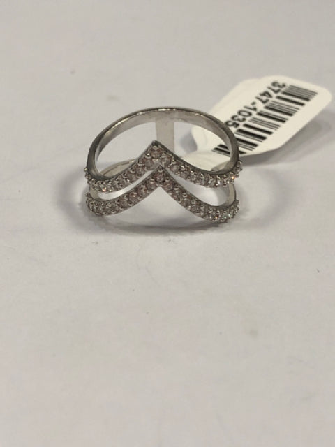 Sterling Silver CZ Ring Size 6