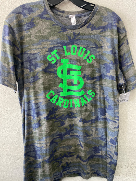 Blue Camo LAT Short Sleeve Shirt Women's